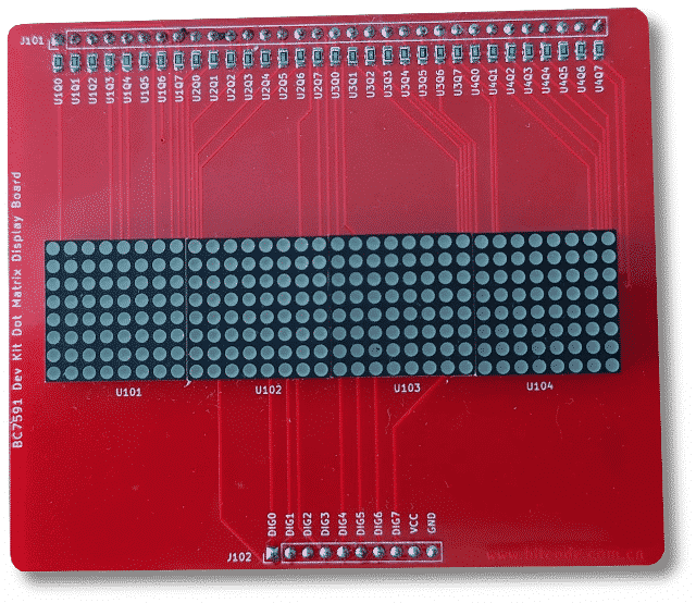 BC7591开发套件点阵显示板